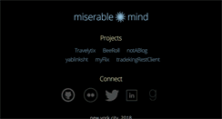 Desktop Screenshot of miserablemind.com