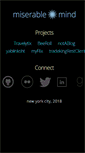 Mobile Screenshot of miserablemind.com